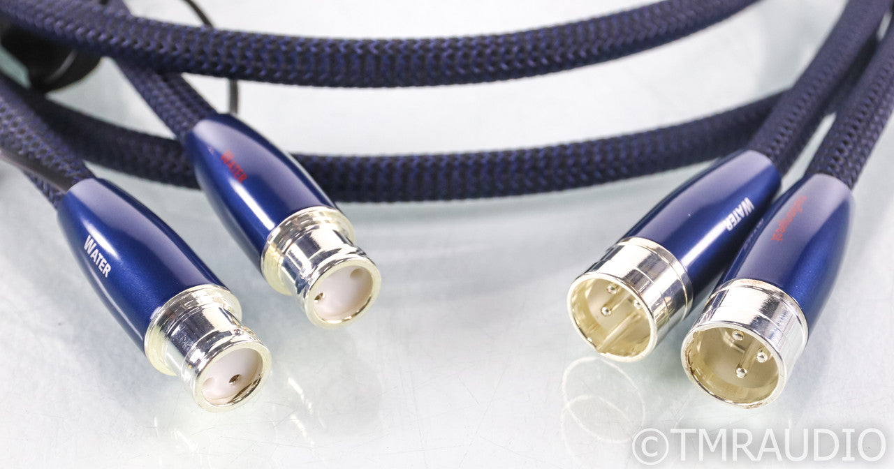 AudioQuest Water XLR Cables; 2m Pair Balanced Interconnects; 72v DBS