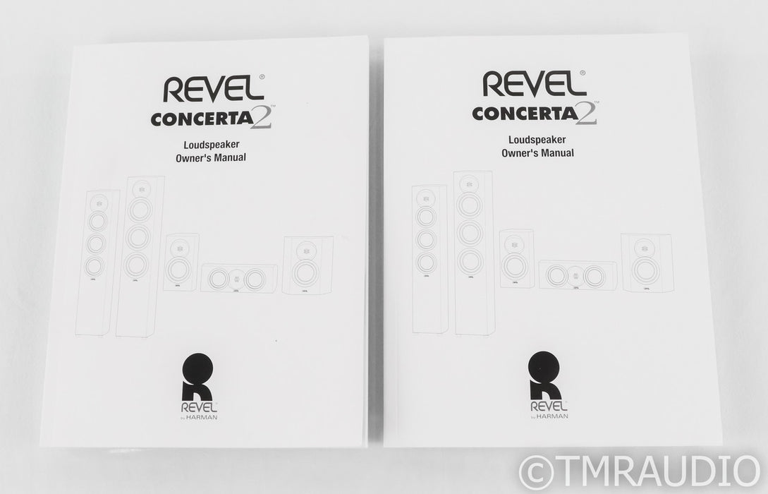 Revel Concerta 2 M16 Bookshelf Speakers; Gloss Black Pair