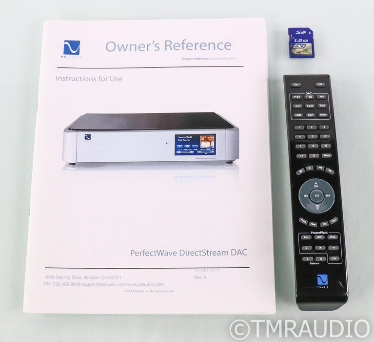 PS Audio DirectStream PerfectWave DAC; D/A Converter; Bridge II; Remote (used)