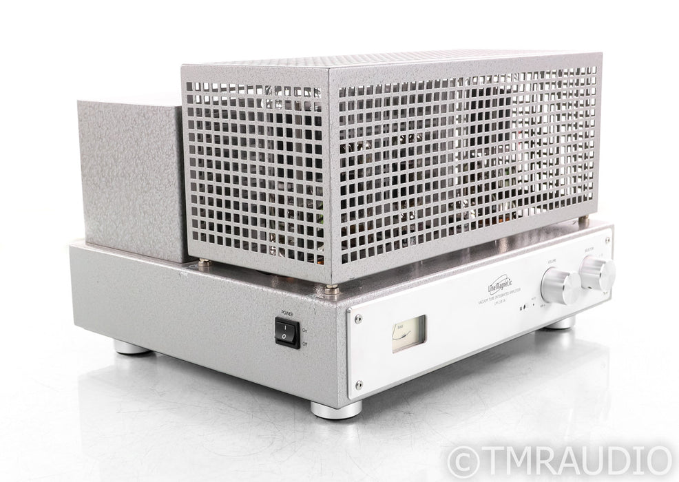 Line Magnetic LM-218 IA Stereo Tube Integrated Amplifier; Silver; LM218IA