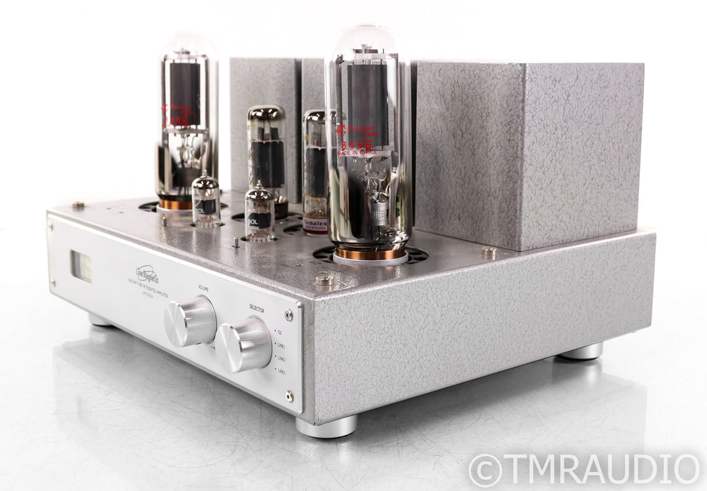 Line Magnetic LM-218 IA Stereo Tube Integrated Amplifier; Silver; LM218IA