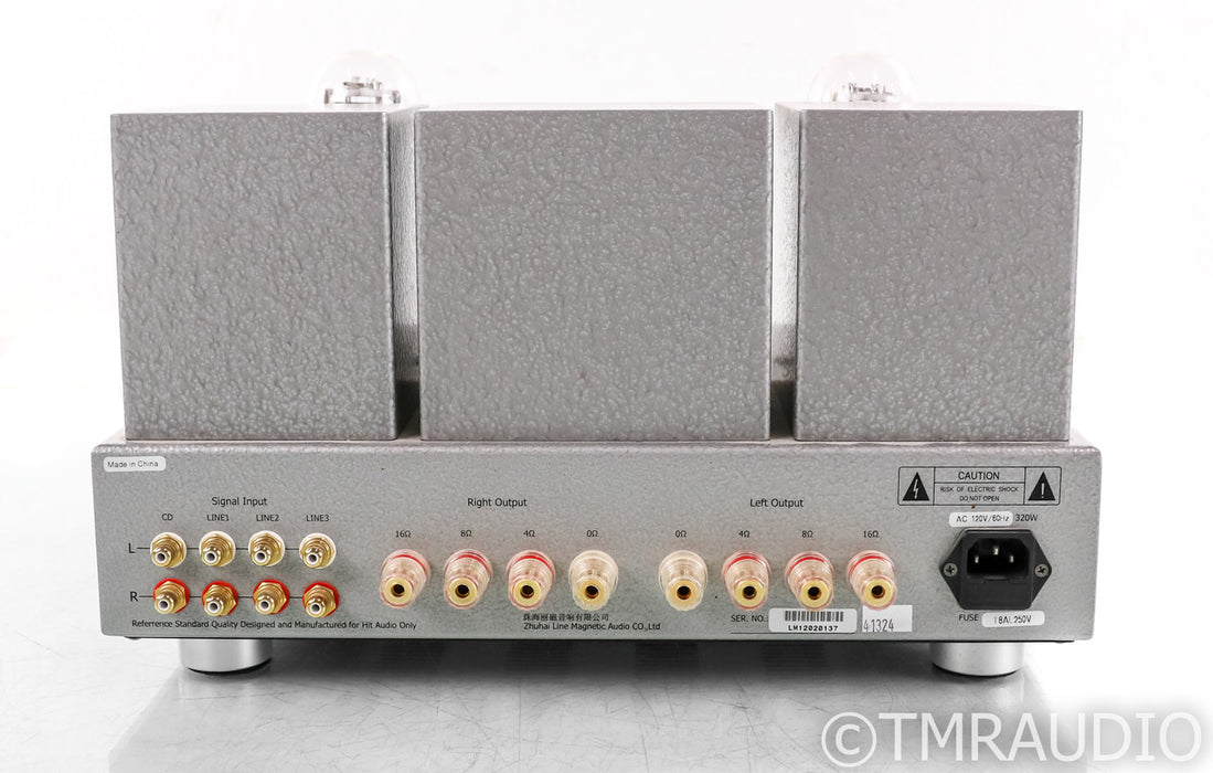 Line Magnetic LM-218 IA Stereo Tube Integrated Amplifier; Silver; LM218IA