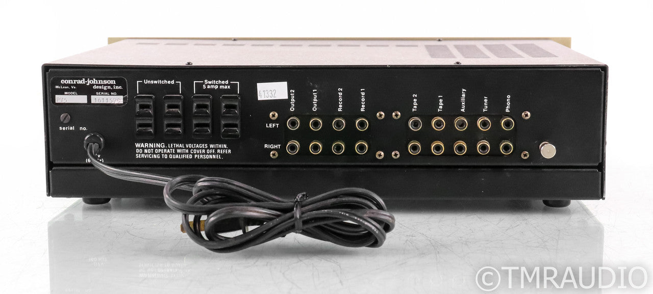 Conrad Johnson PV5 Stereo Tube Preamplifier; PV-5; MM Phono
