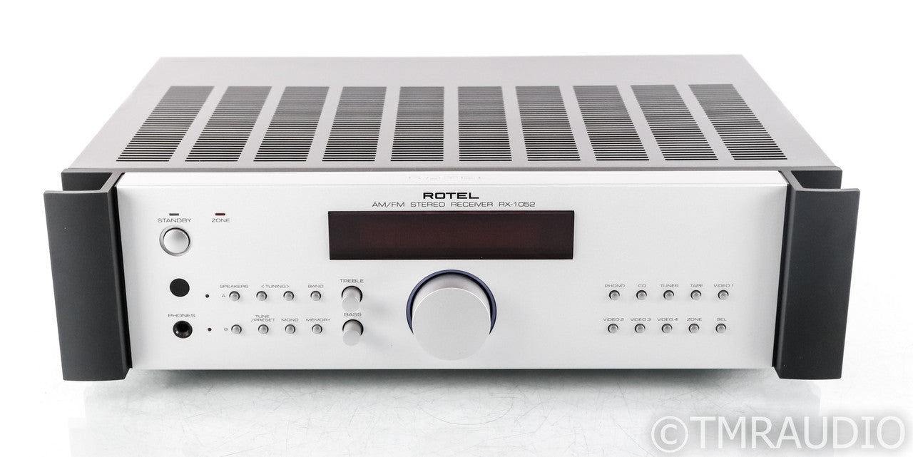 Rotel RX-1052 Integrated Stereo Amplifier; RX1052; Remote; Silver; MM Phono