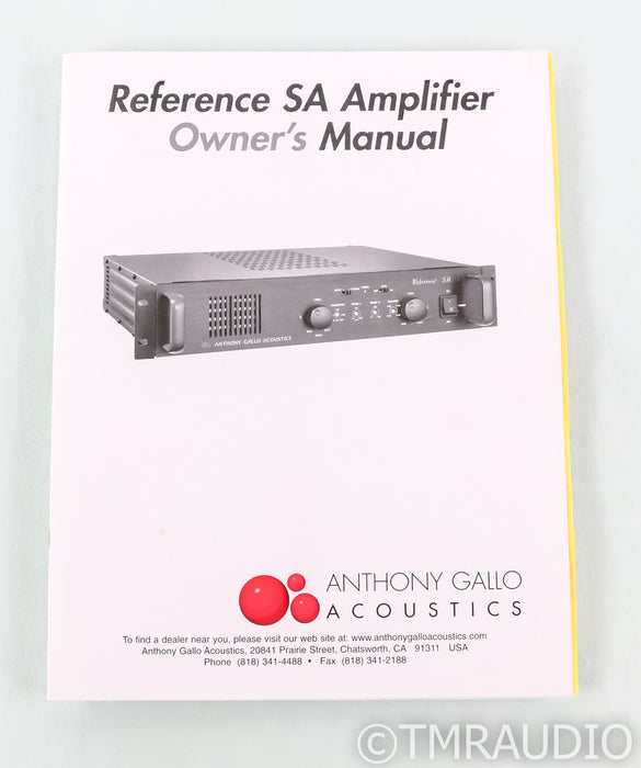 Anthony Gallo Acoustics Reference 3 SA Stereo Power / Subwoofer Amplifier