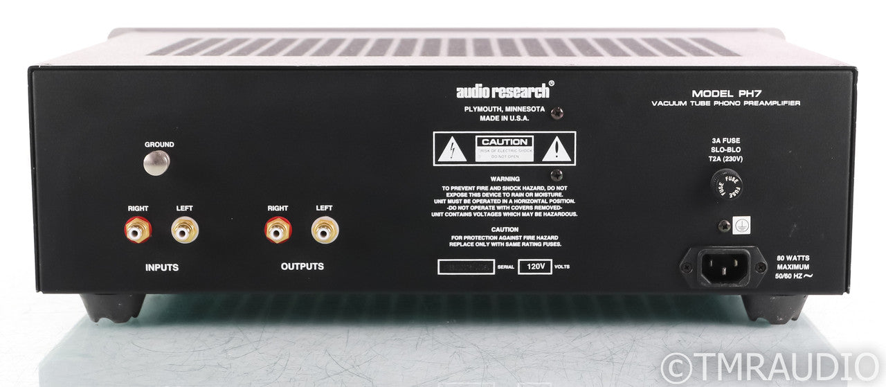Audio Research PH7 Tube MM / MC Phono Preamplifier; PH-7; Silver