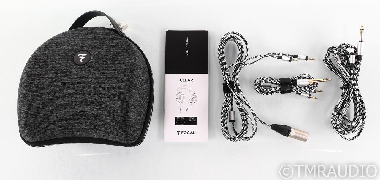 Focal Clear Open Back Headphones Headphones; Silver