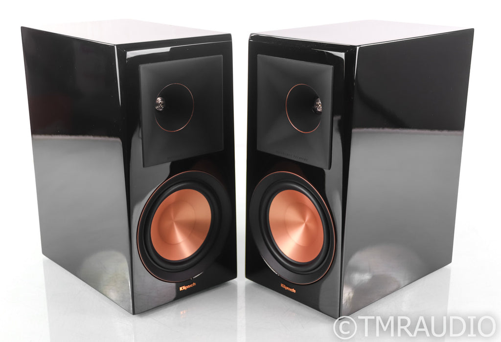 Klipsch RP-600M Bookshelf Speakers; RP600M; Gloss Black Pair