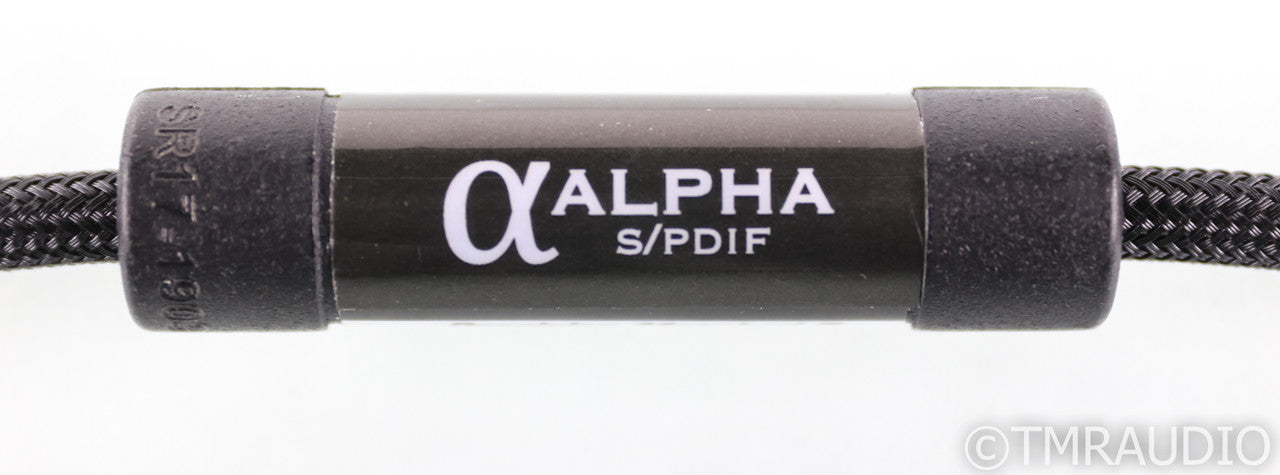 Shunyata Research Alpha v1 RCA Digital Coaxial Cable; Single 1m Interconnect