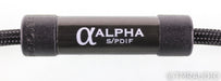 Shunyata Research Alpha v1 RCA Digital Coaxial Cable; Single 1m Interconnect