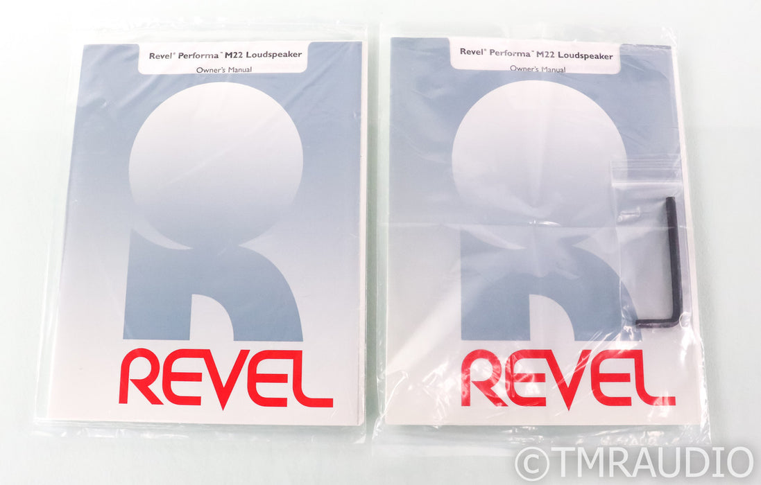 Revel Performa M22 Bookshelf Speakers; M-22; Cherry Pair with Stands