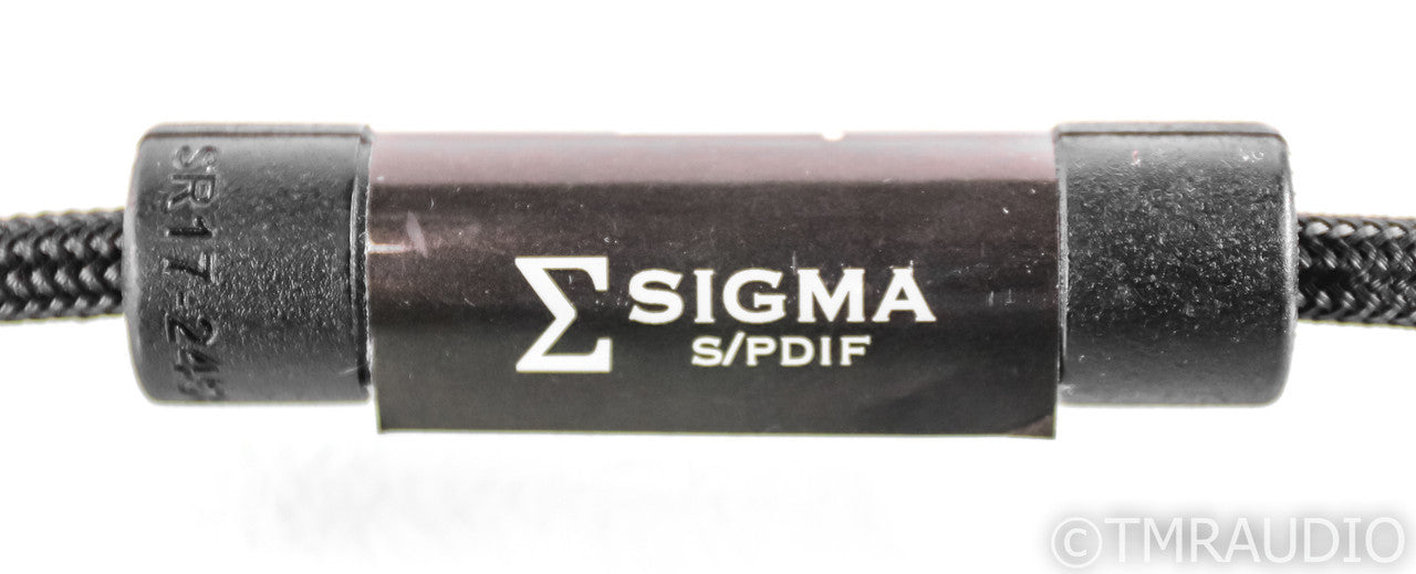 Shunyata Research Sigma v1 RCA Digital Coaxial Cable; Single 1m Interconnect