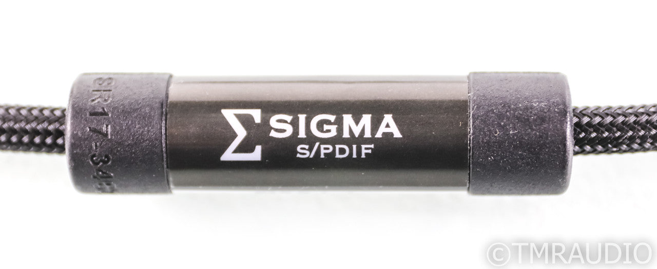 Shunyata Research Sigma v1 RCA Digital Coaxial Cable; Single 1m Interconnect