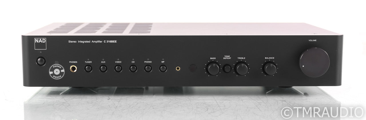 NAD C 316BEE V2 Stereo Integrated Amplifier; Remote; Black; MM Phono; C316BEE