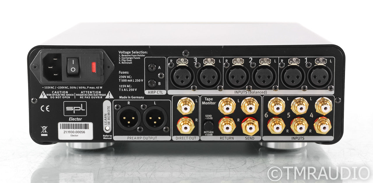 SPL Elector Stereo Preamplifier; Black (Open Box)