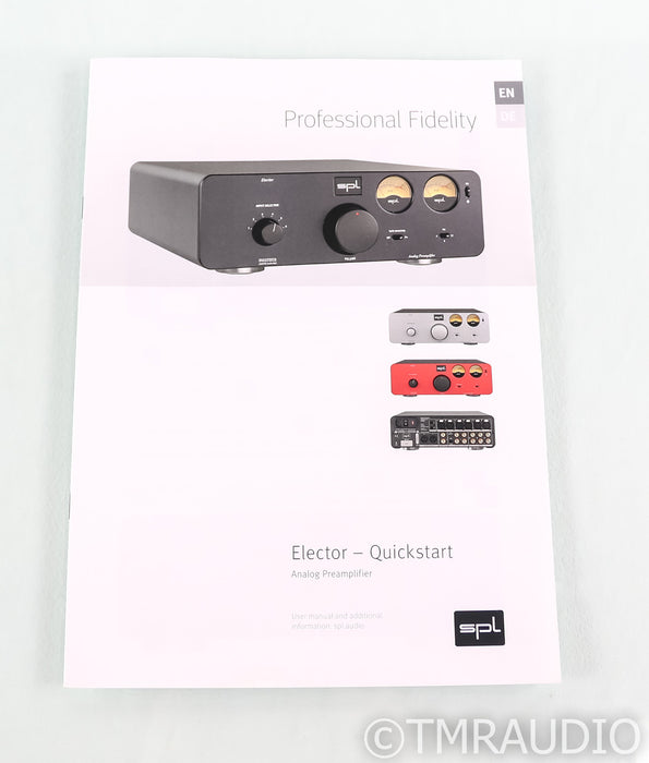SPL Elector Stereo Preamplifier; Black (Open Box)