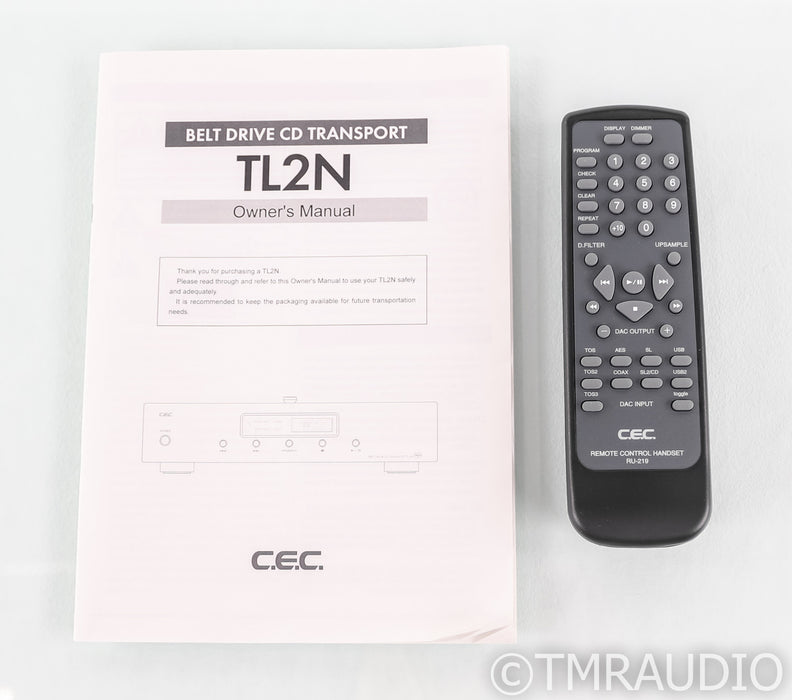 CEC TL2N Belt Drive CD Transport; Remote; Black