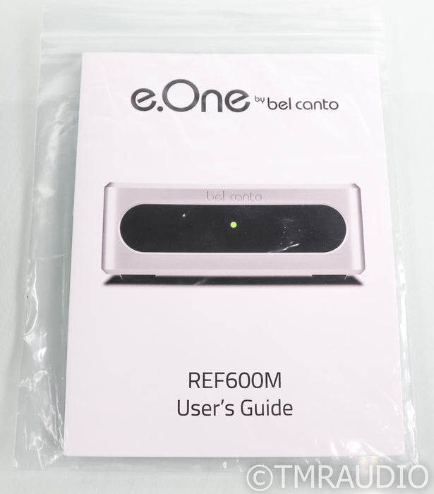 Bel Canto e.One REF600M Mono Power Amplifier; Black Pair; REF-600M