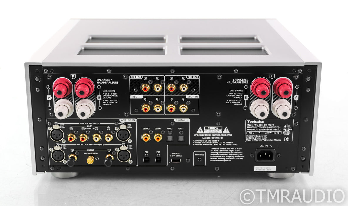 Technics SU-R1000 Stereo Integrated Amplifier; Remote; DAC; MM / MC Phono