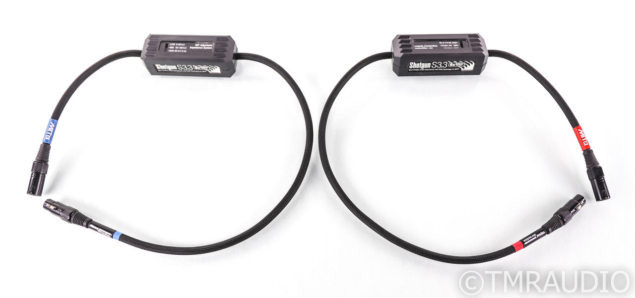 MIT Shotgun S3.3 XLR Cables; 1m Pair Balanced Interconnects