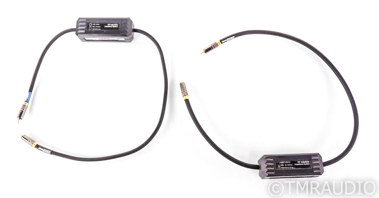 MIT Shotgun S3.3 RCA Cables; 1m Pair Interconnects; Adjustable Impedance