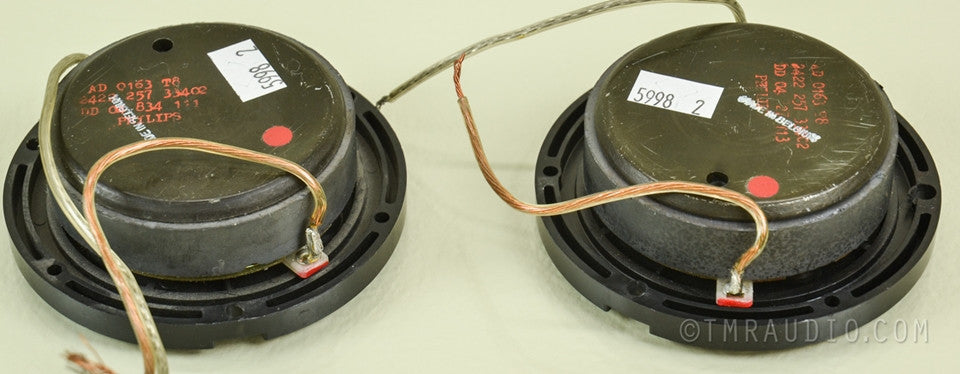 Pair Vintage Philips AD 0163 T8 Tweeters