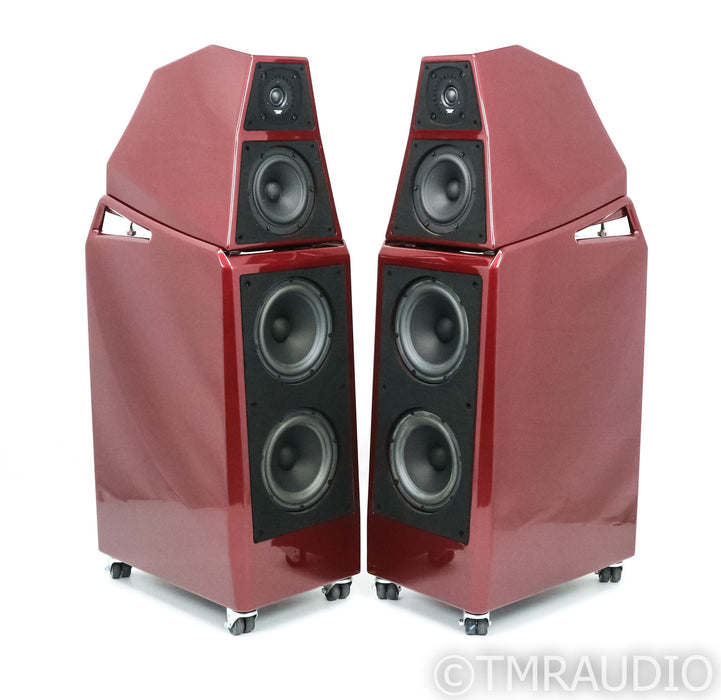 Wilson Audio Sasha Series 1 Floorstanding Speakers; Crimson Satin Pair