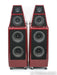 Wilson Audio Sasha DAW Floorstanding Speakers; IsoAcoustics; Crimson Satin Pair