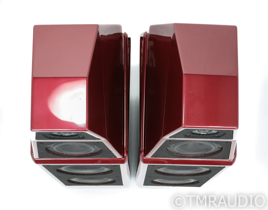 Wilson Audio Sasha DAW Floorstanding Speakers; IsoAcoustics; Crimson Satin Pair