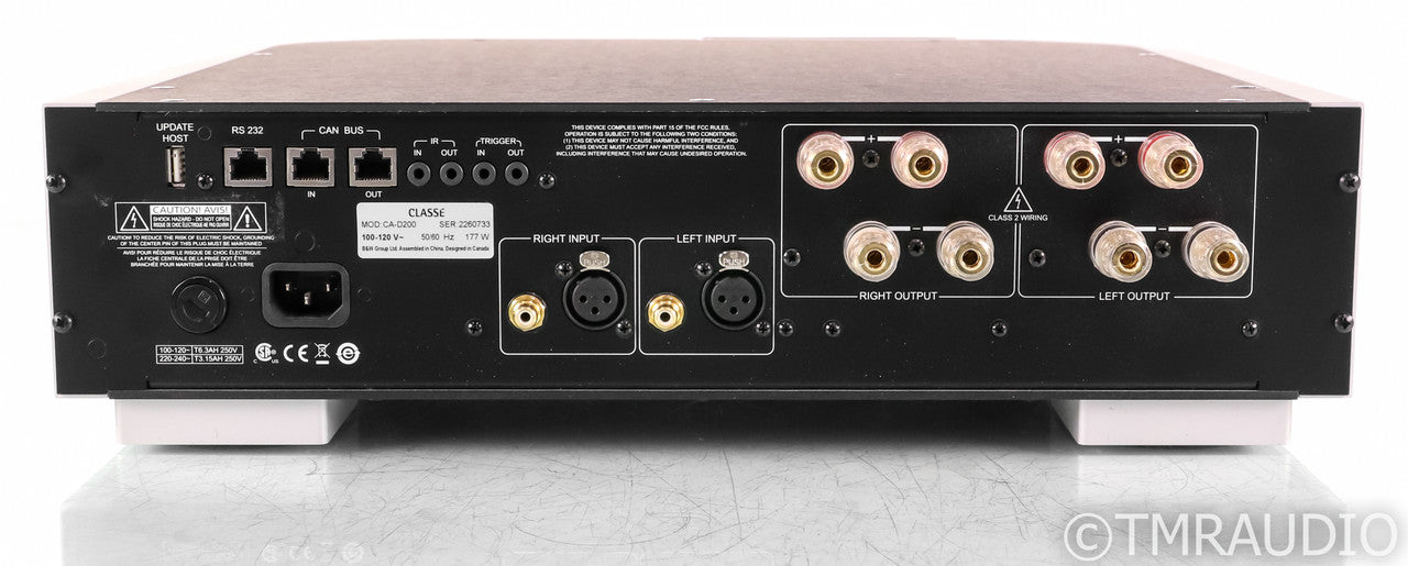 Classe CA-D200 Stereo Power Amplifier; CAD200; Silver