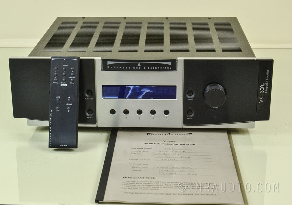 Balanced Audio Technology VK-300x SE Stereo Integrated Tube Amplifier