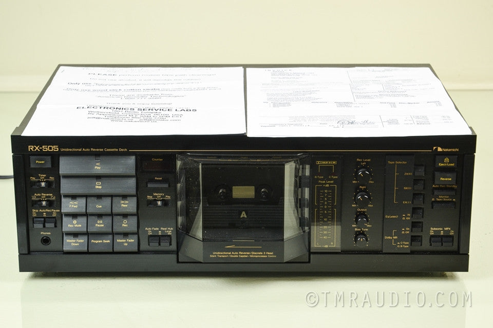 Nakamichi RX-505 Stereo Cassette Deck / Tape Recorder - Serviced & Mint!