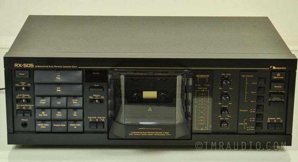 Nakamichi RX-505 Stereo Cassette Deck / Tape Recorder - Serviced & Mint!