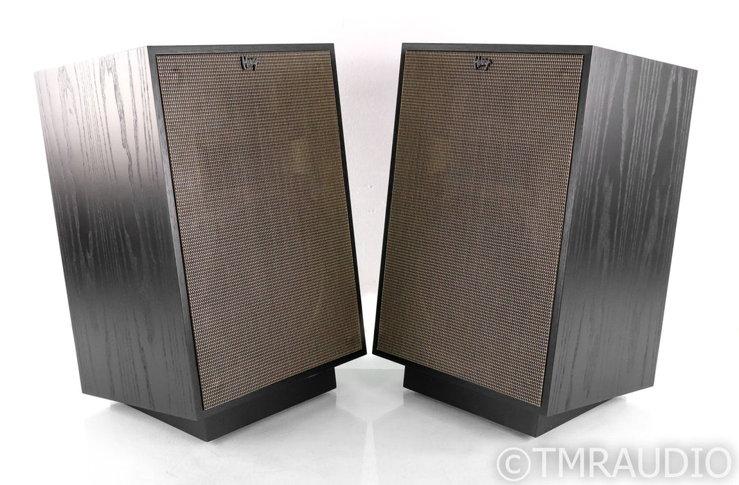 Klipcsh Heresy IV Floorstanding Speakers; Black Ash Pair