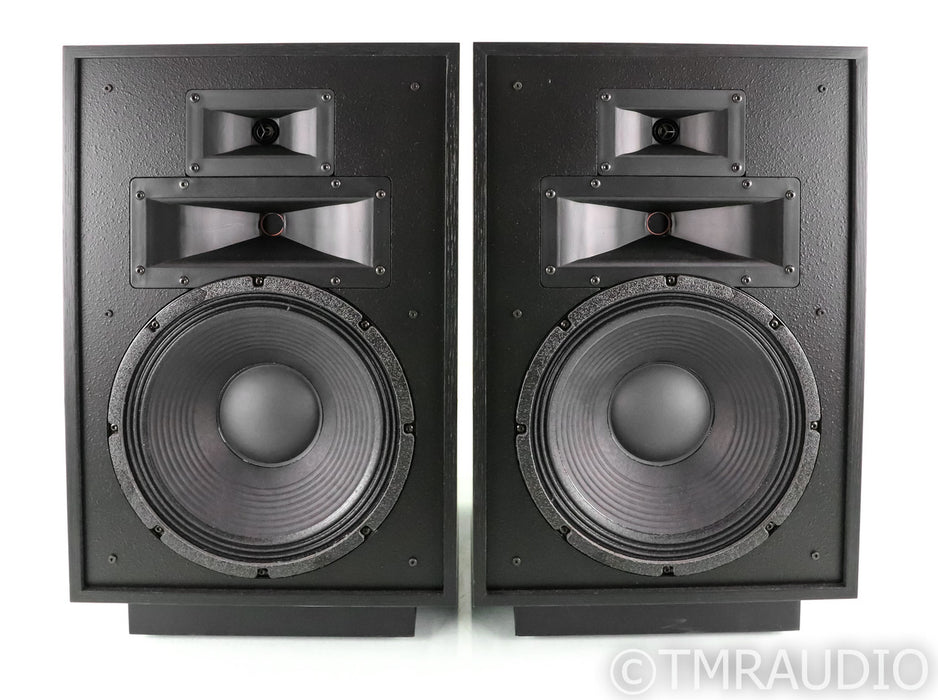 Klipcsh Heresy IV Floorstanding Speakers; Black Ash Pair