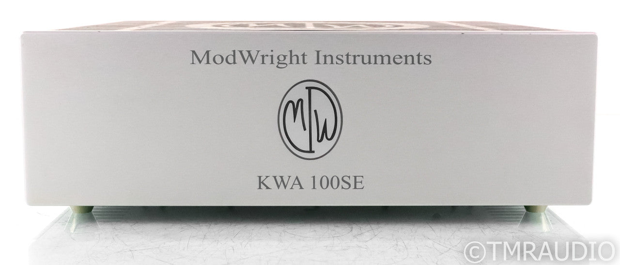 ModWright KWA 100SE Stereo Power Amplifier; Silver; Fuse Upgrade