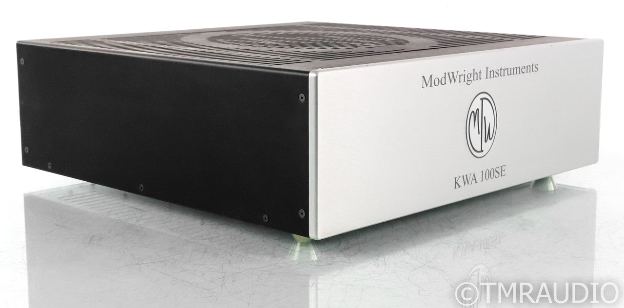 ModWright KWA 100SE Stereo Power Amplifier; Silver; Fuse Upgrade
