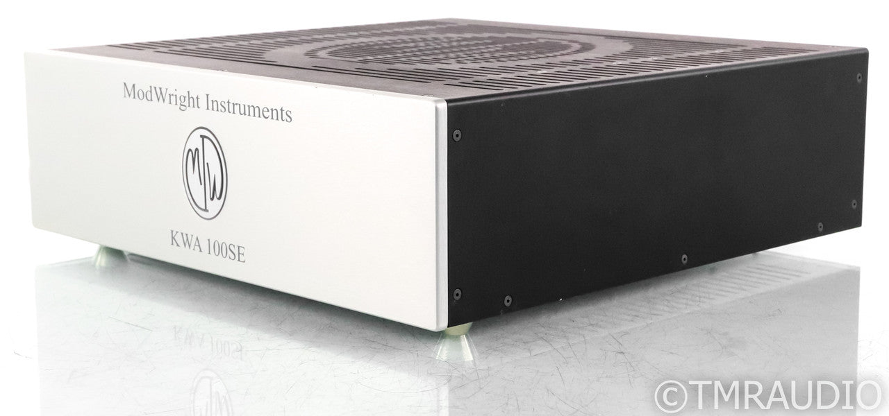 ModWright KWA 100SE Stereo Power Amplifier; Silver; Fuse Upgrade