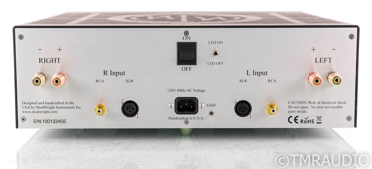 ModWright KWA 100SE Stereo Power Amplifier; Silver; Fuse Upgrade