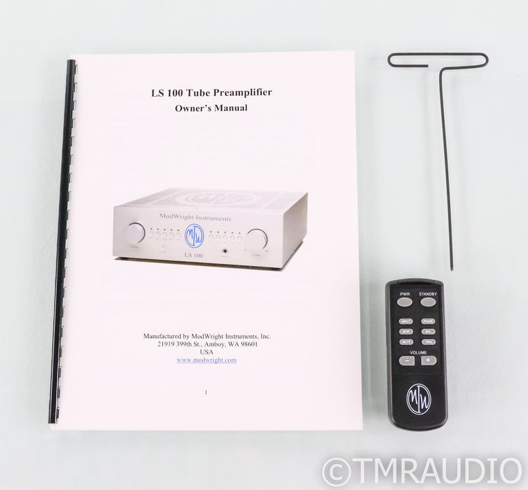 ModWright LS 100 Stereo Tube Preamplifier; LS100; Remote (Open Box)