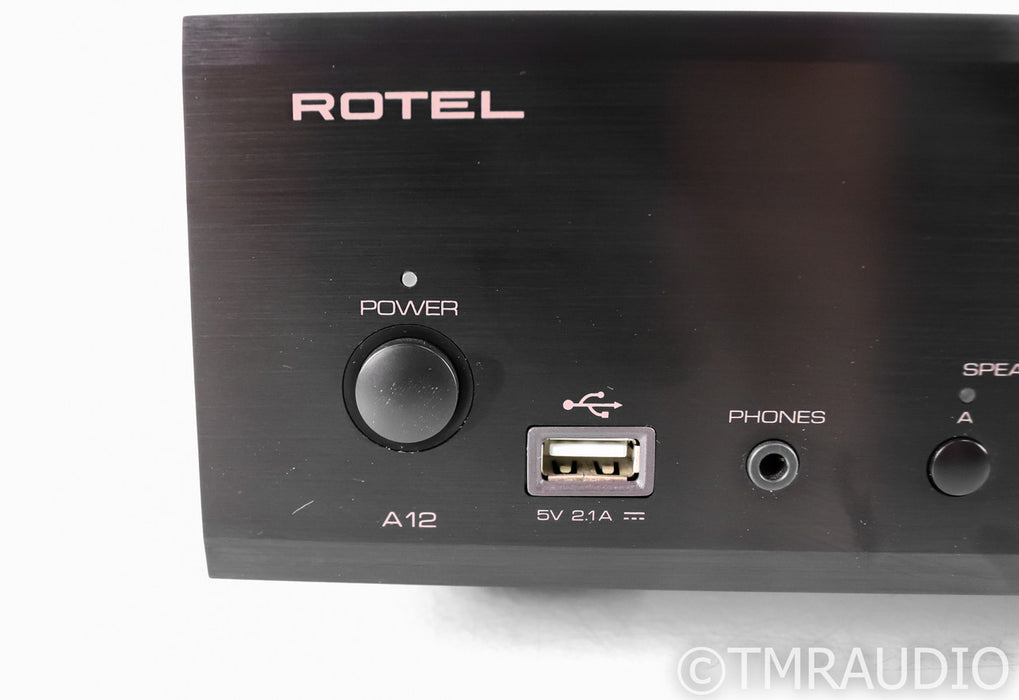 Rotel A12 Stereo Integrated Amplifier; Remote; MM Phono; DAC; USB; Bluetooth