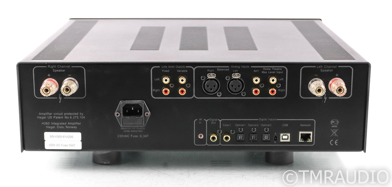 Hegel H360 Stereo Integrated Amplifier / DAC; H-360; USB; Remote