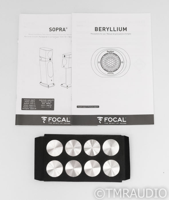 Fcoal Sopra 3 Floorstaning Speakers; Red Pair; N3; No. 3