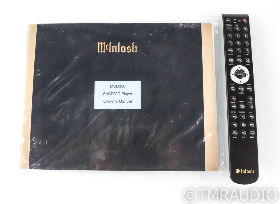 McIntosh MCD350 SACD / CD Player; Remote; MCD-350