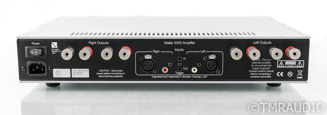 PS Audio Stellar S300 Stereo Power Amplifier; S-300; Silver (Used)