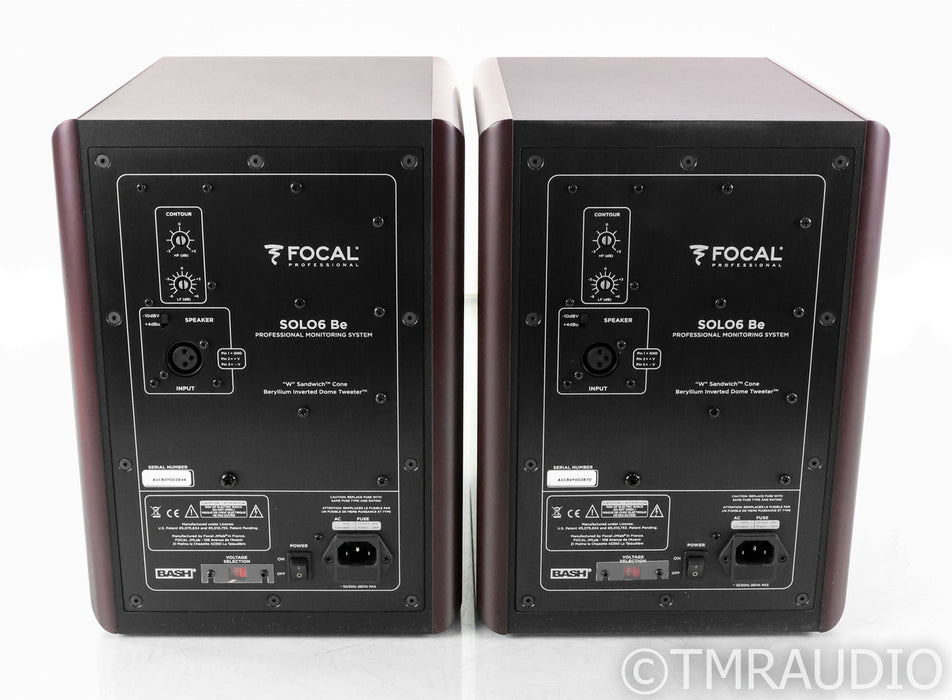 Focal Solo 6 Be Powered Bookshelf Speakers; 6Be; Redwood Pair