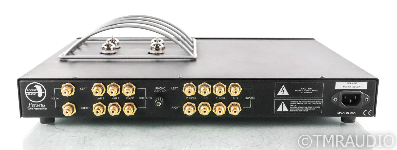 Rogue Audio Perseus Stereo Tube Preamplifier; Black; MM / MC Phono; Remote