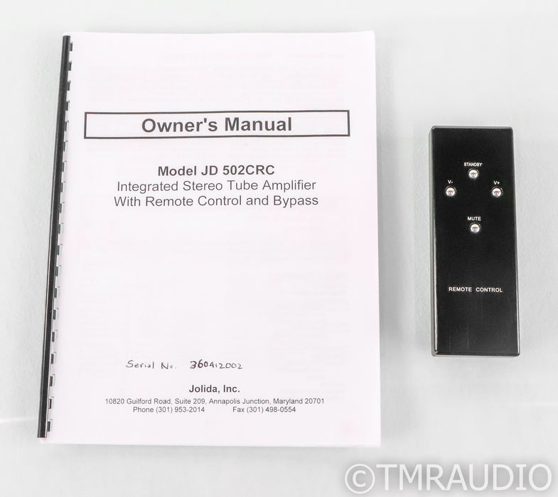 Jolida JD502CRC Stereo Integrated Tube Amplifier; JD-502CRC; Silver