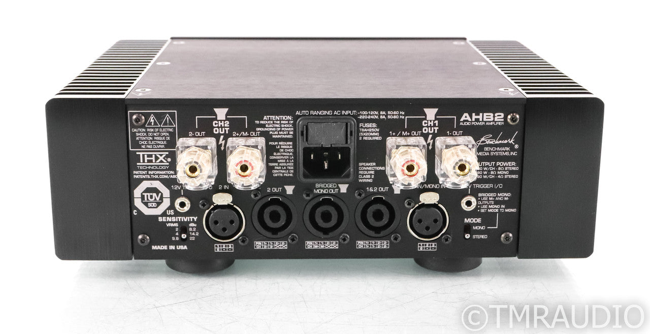 Benchmark AHB2 Stereo Power Amplifier; Black