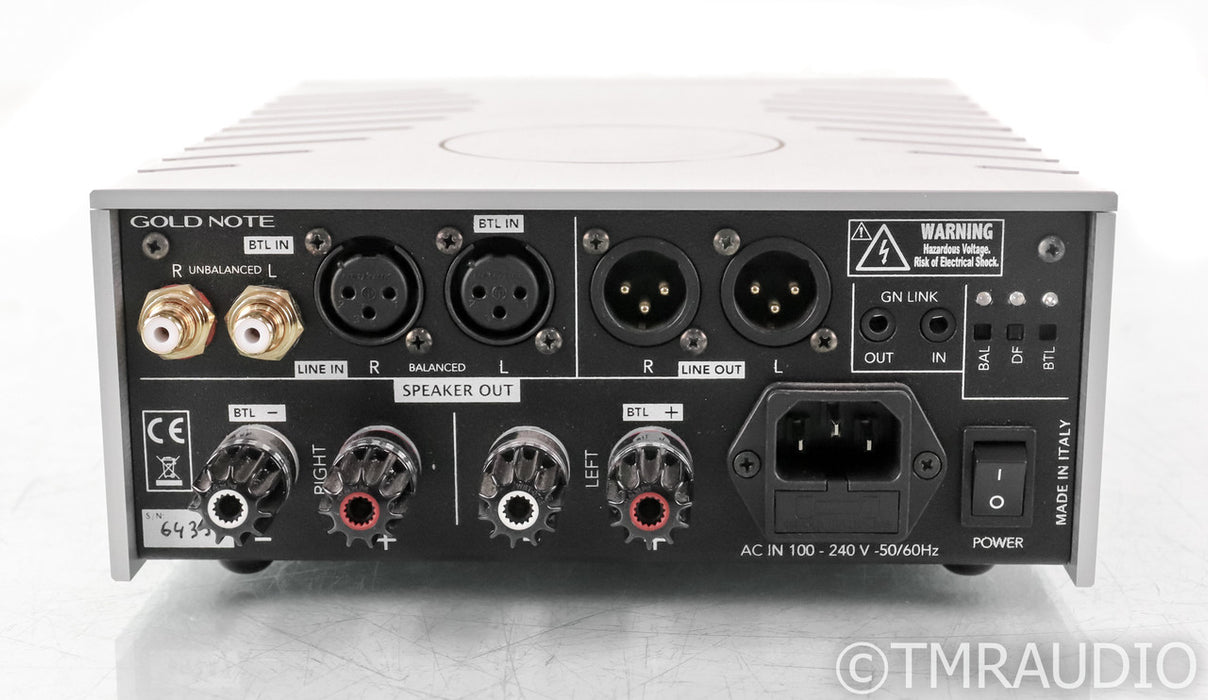 Gold Note PA-10 Stereo Power Amplifier; Silver; PA10